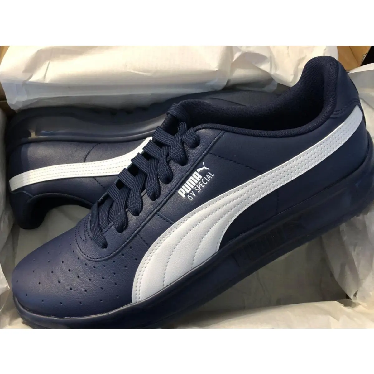 Men  GV Special Reversed Sneakers Navy Blue / White 392271 02 Size 13 by Puma
