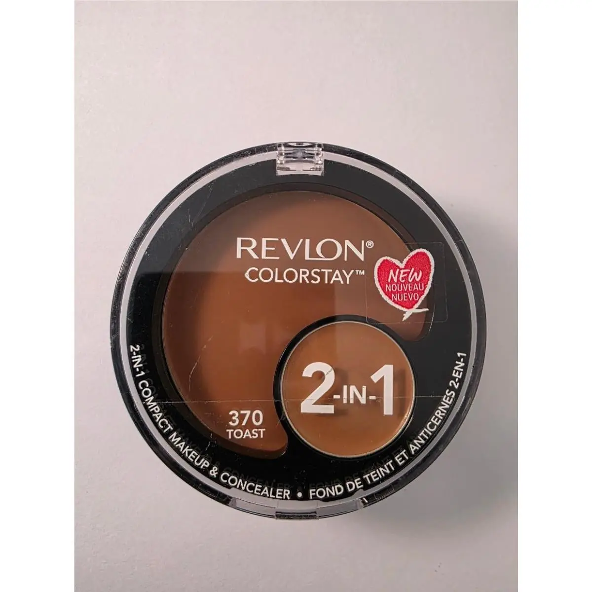 Revlon Colorstay 2 In 1 Compact Makeup Concealer - Toast 370 - /