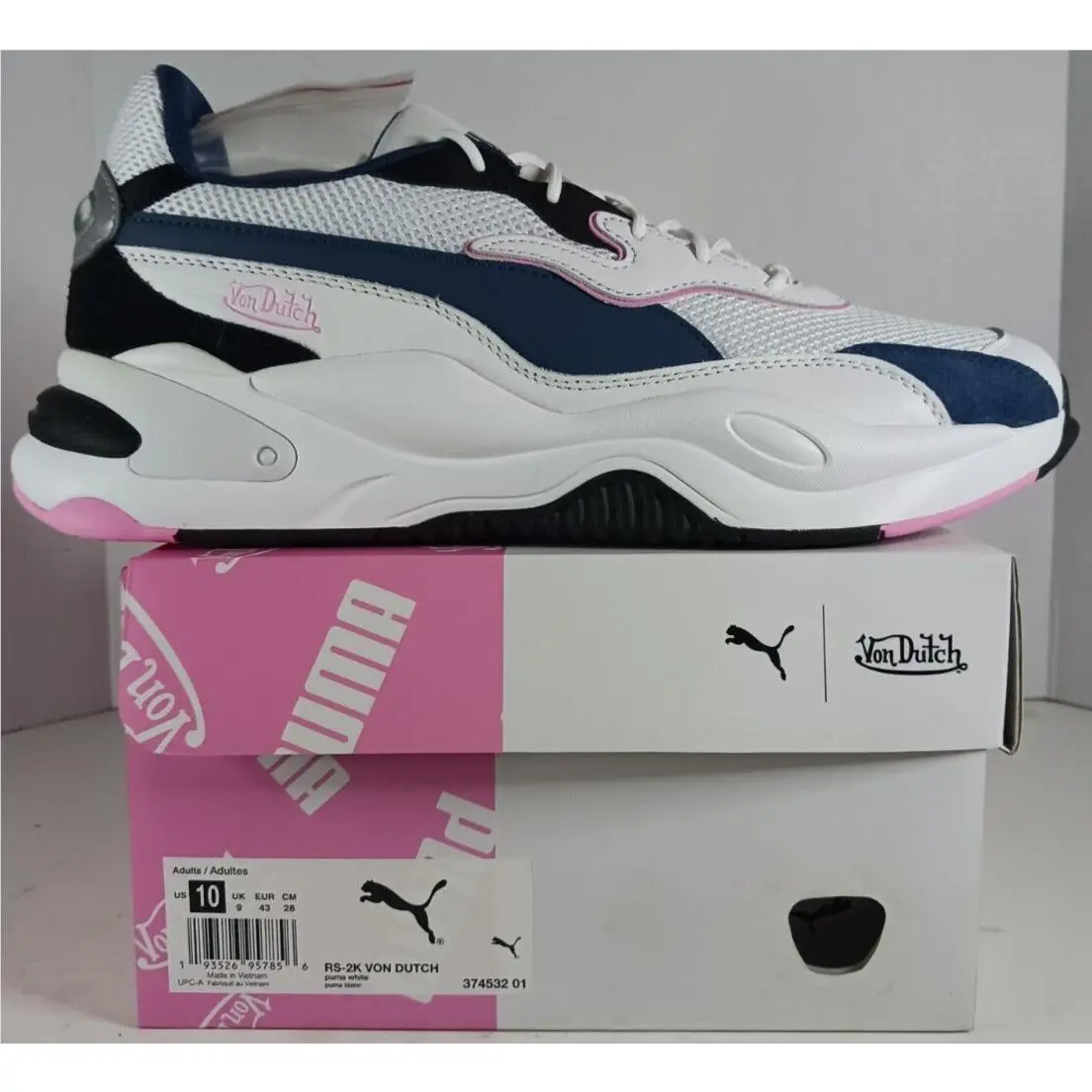 RS-2K x Von Dutch White Mens Size 10 by Puma
