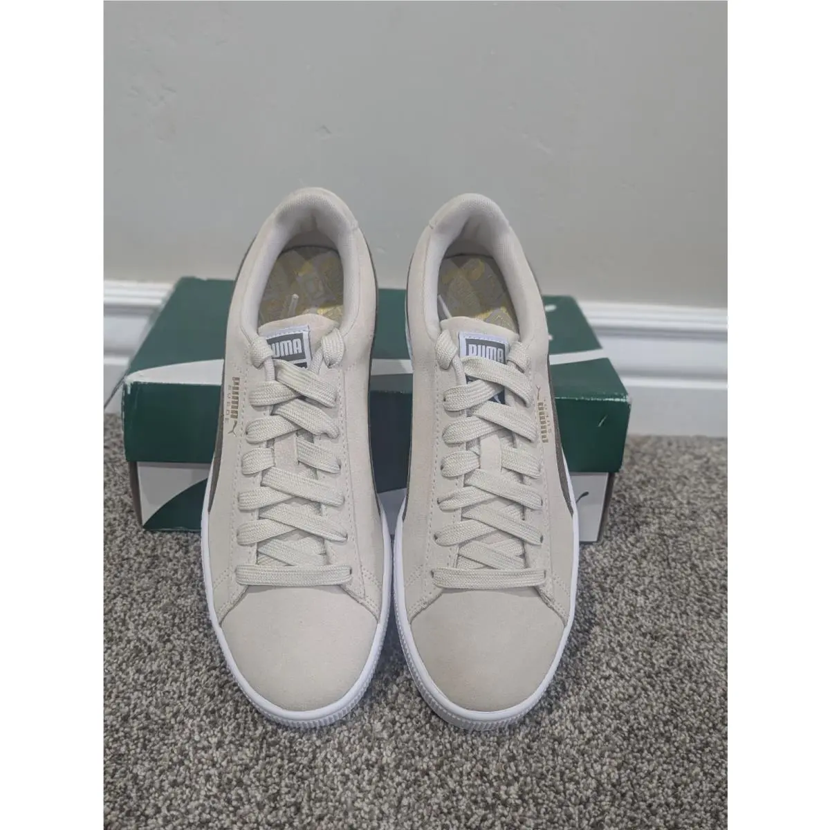 Puma shoes - PUMA Suede Classic - Suede Classic - 365347 84 - White/Green 1