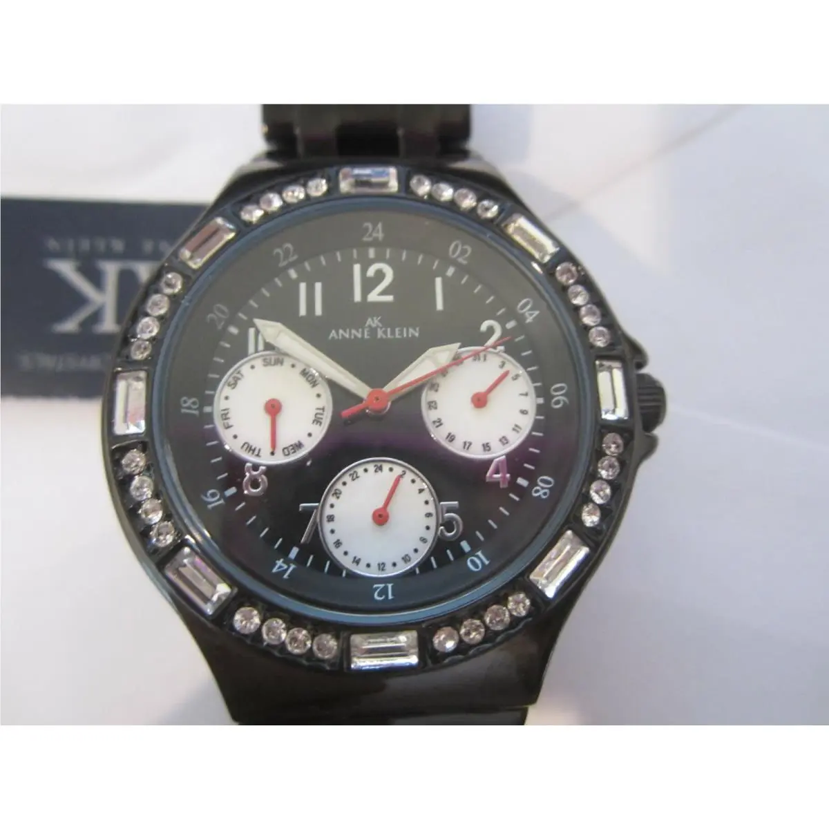 Anne Klein Women`s Chrono Watch Black Japan 10/8377BKBK