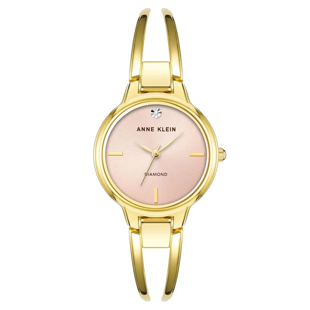 Anne Klein Women`s Diamond Dial Bangle Watch