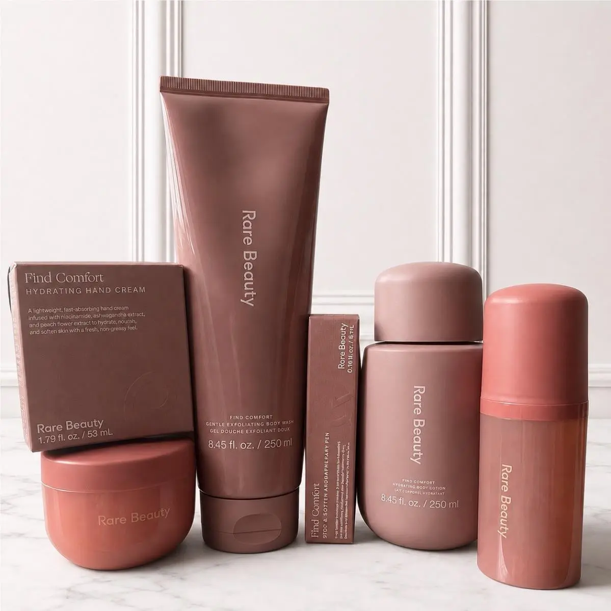 Beauty Find Comfort 6 Pc Set Body Wash Lotion Cream Mist Hand Aroma Pen