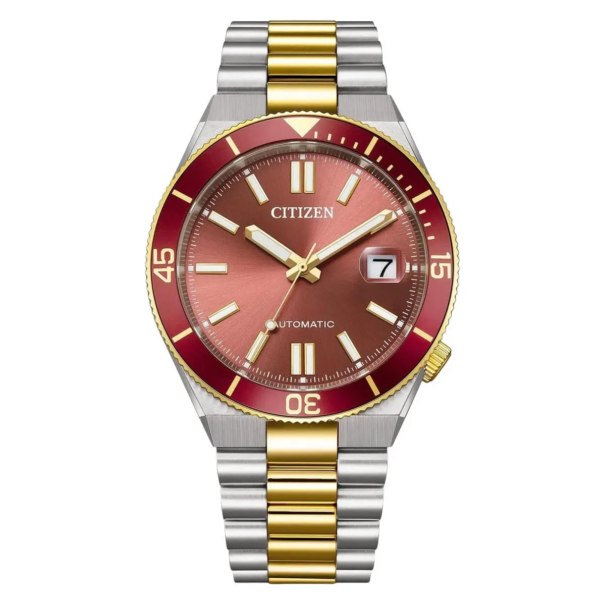 Citizen NJ0234-58X Tsuyosa Shore Two-tone Red Dial Men`s Watch
