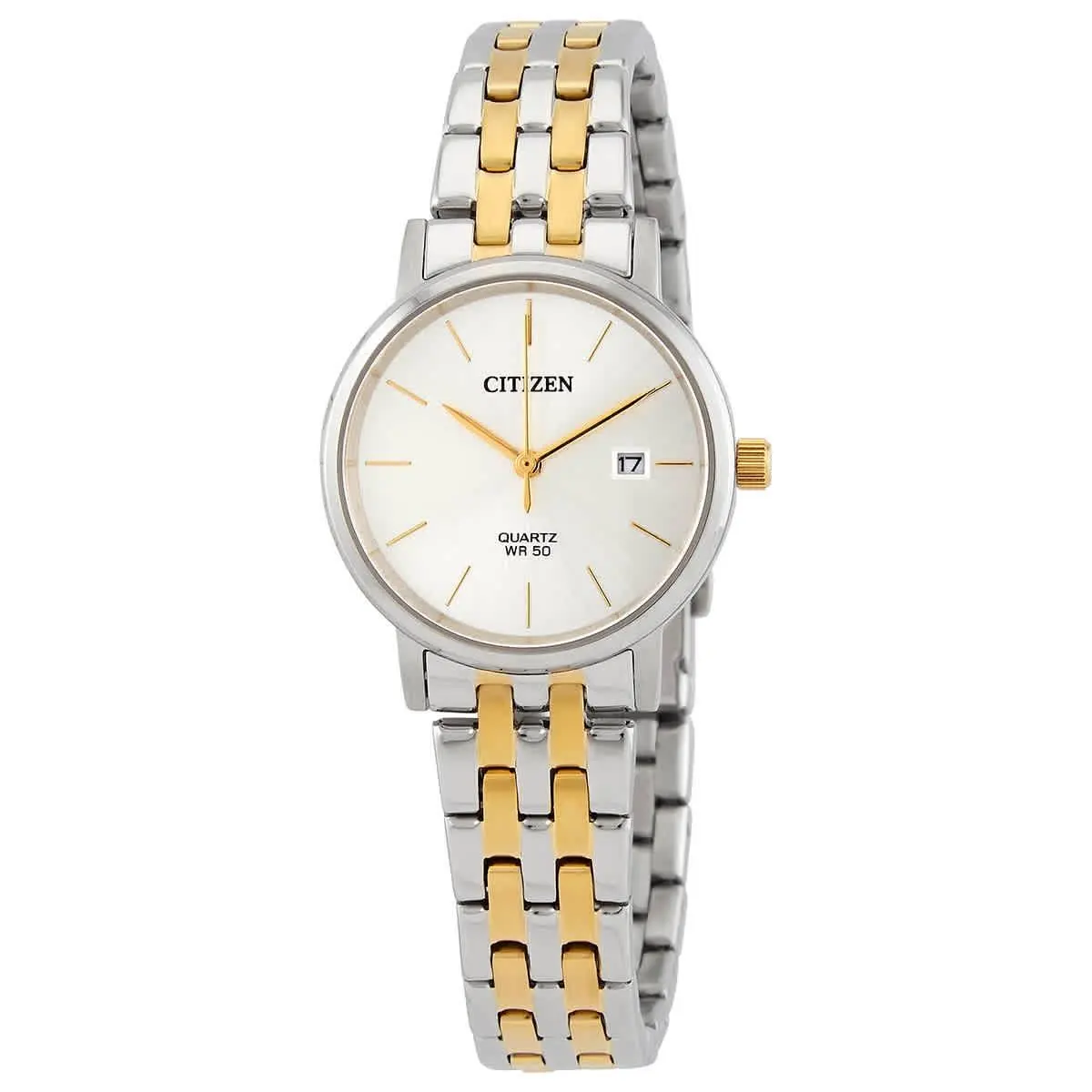 Citizen Quartz Silver Dial Two-tone Ladies Watch EU6094-53A
