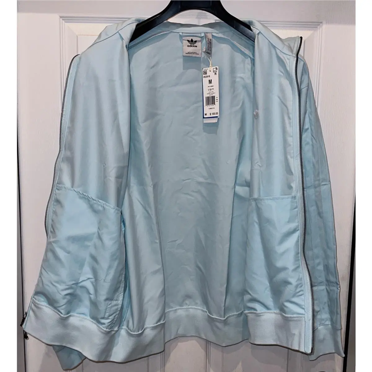 Adidas clothing - Adidas C Q3 TT Adicolor Contempo Track Jacket - HK2916 - Blue 12
