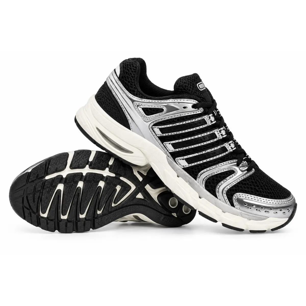 Adidas Adistar Cushion 3 Mens Sneakers Black Silver Mesh Running 5 Shoes