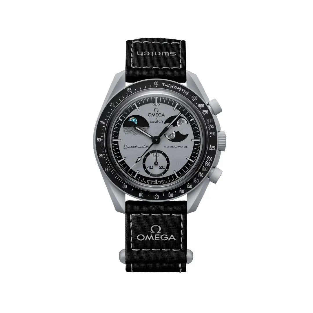 Omega x Swatch Moonswatch Mission to Earthphase Bioceramic Quartz Chronograph