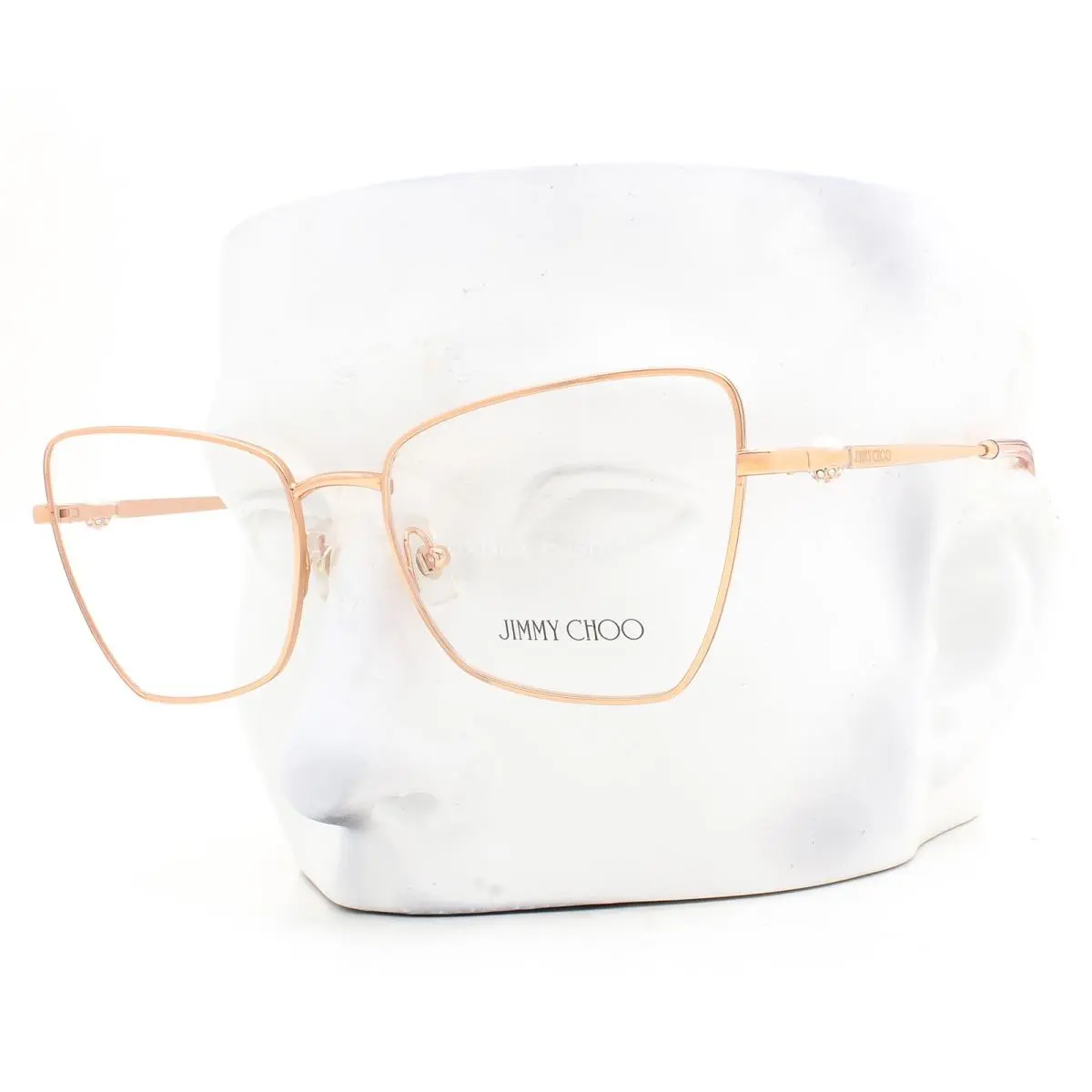 Jimmy Choo Eyeglasses JC2010HB 3008 Glasses Polished Rose Gold 54mm with Case