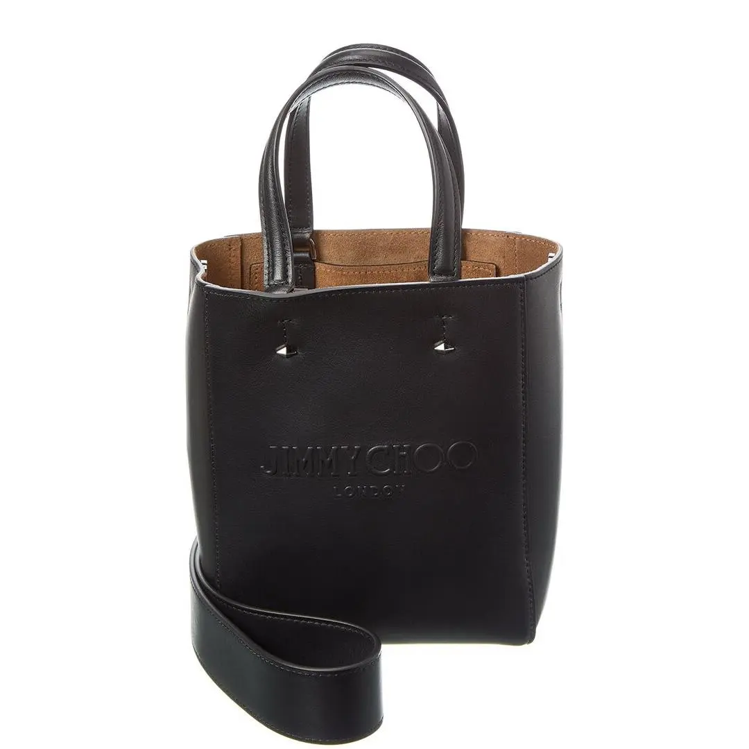 Jimmy Choo Lenny N/s Small Leather Tote Women`s Black