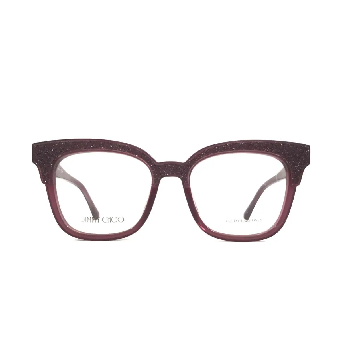Jimmy Choo Eyeglasses Frames JC176 197 Glitter Plum Square Full Rim 49-18-145