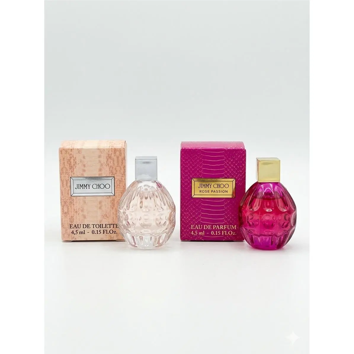 Jimmy Choo Rose Passion Mini Perfume Set Edt Edp 4.5ml Each