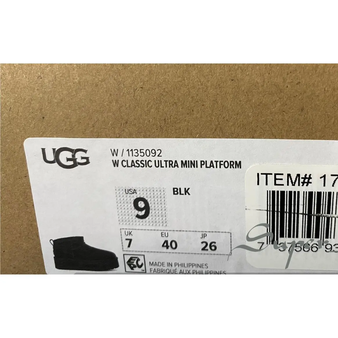 UGG shoes - UGG Australia Ultra Mini Platform - Black 6