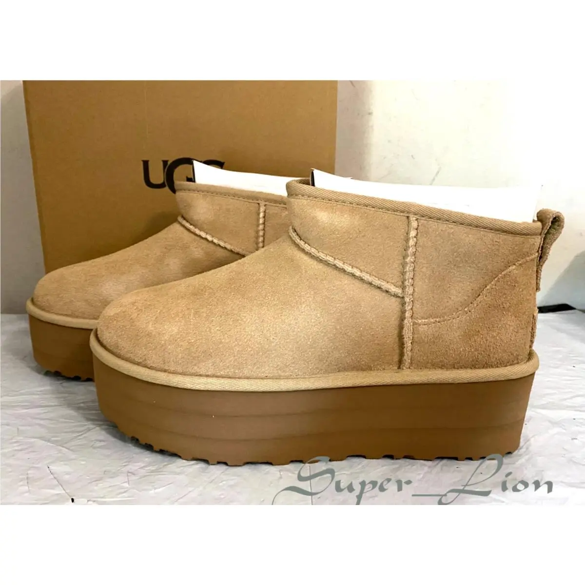UGG shoes - UGG Australia Ultra Mini Platform - Sand 11