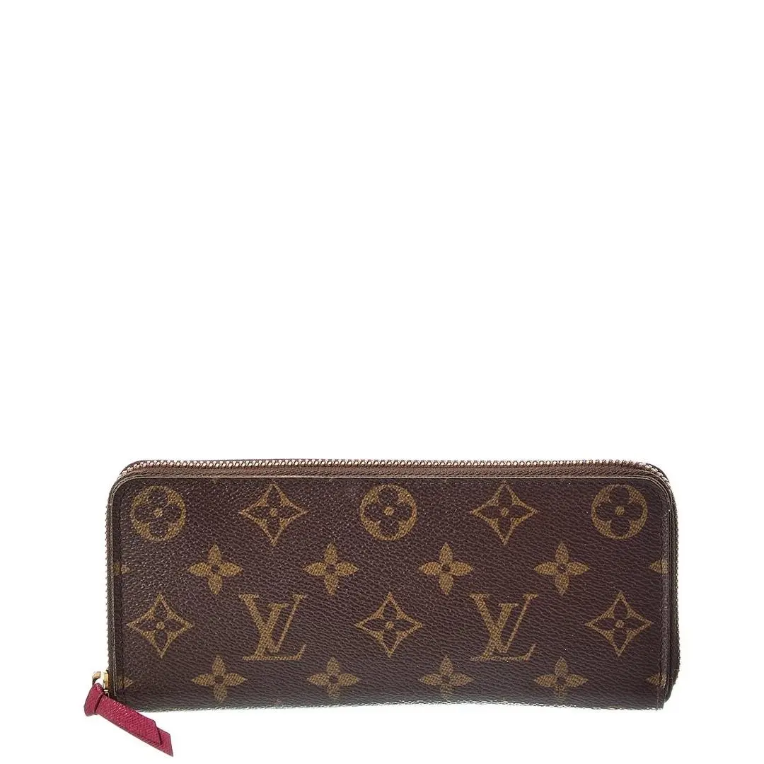 Louis Vuitton Brown Monogram Coated Canvas Clemence Wallet