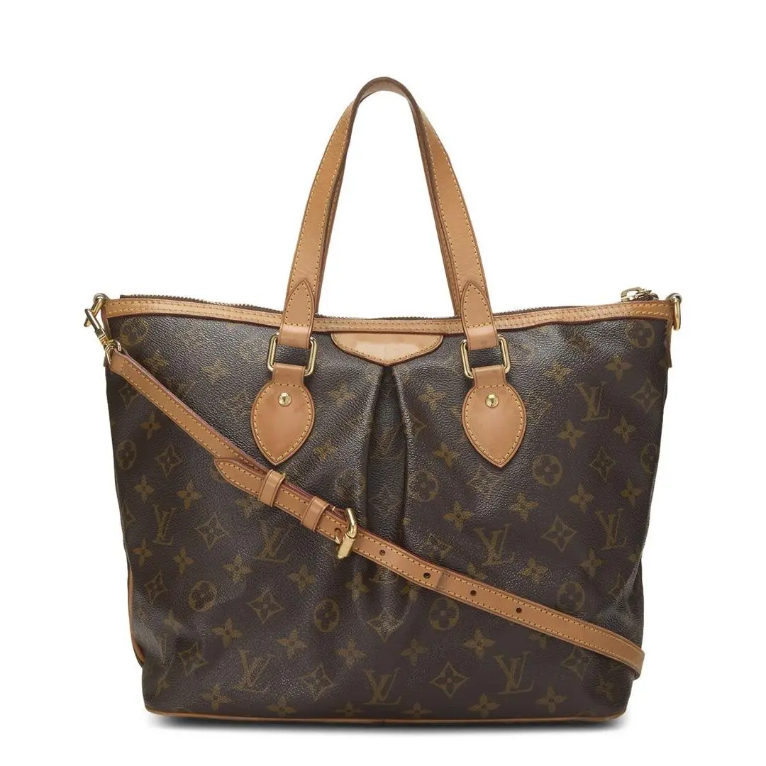 Louis Vuitton Brown Monogram Coated Canvas Palermo Pm Pre-loved