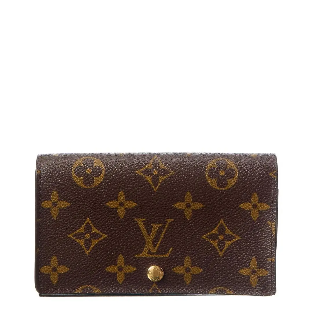 Louis Vuitton Brown Monogram Canvas Porte Monnaie Billets Trésor Nm