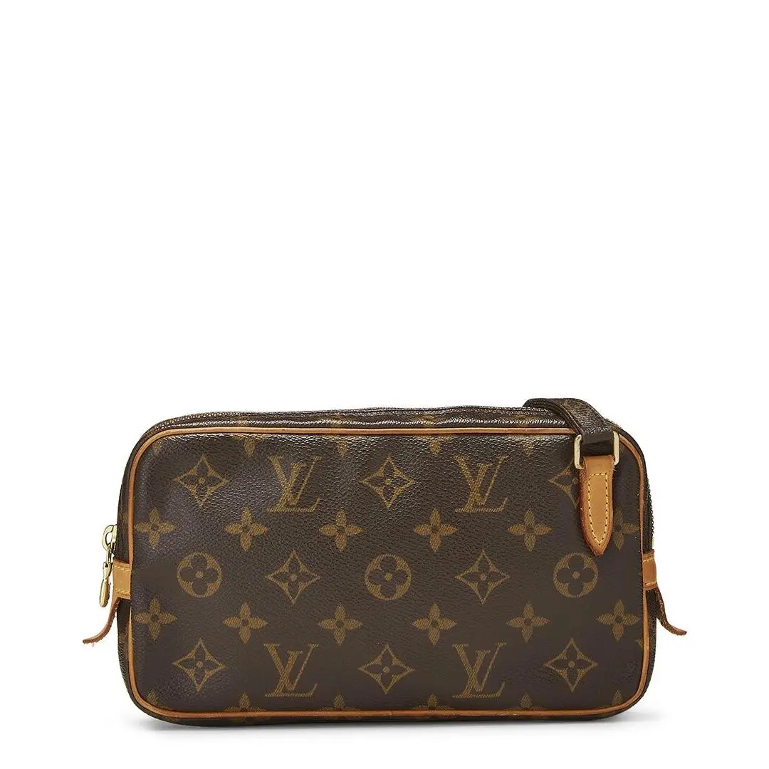 Louis Vuitton Brown Monogram Coated Canvas Pochette Marly Bando