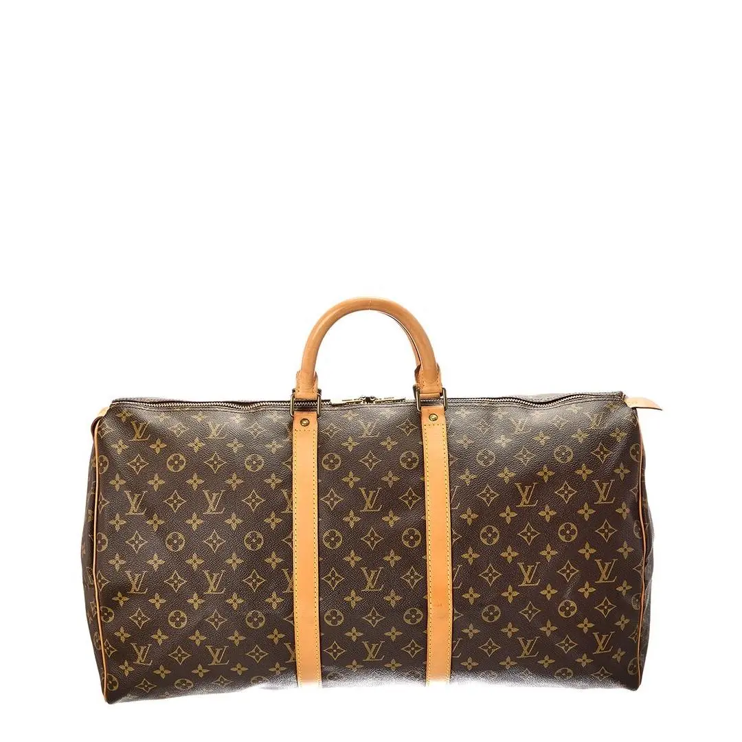 Louis Vuitton Brown Monogram Canvas Keepall 55 Pre-loved