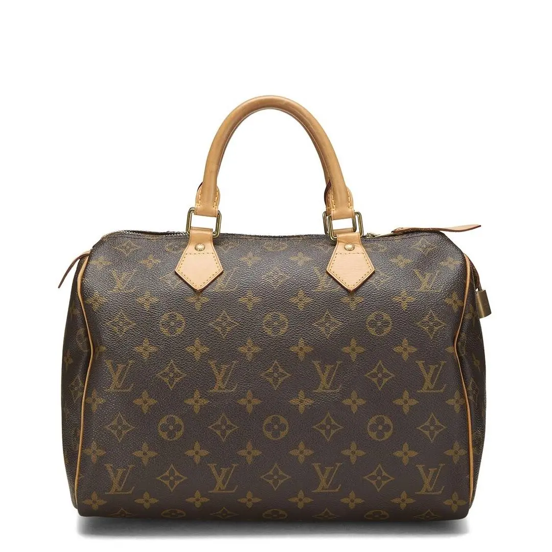 Louis Vuitton Brown Monogram Coated Canvas Speedy 30 Pre-loved