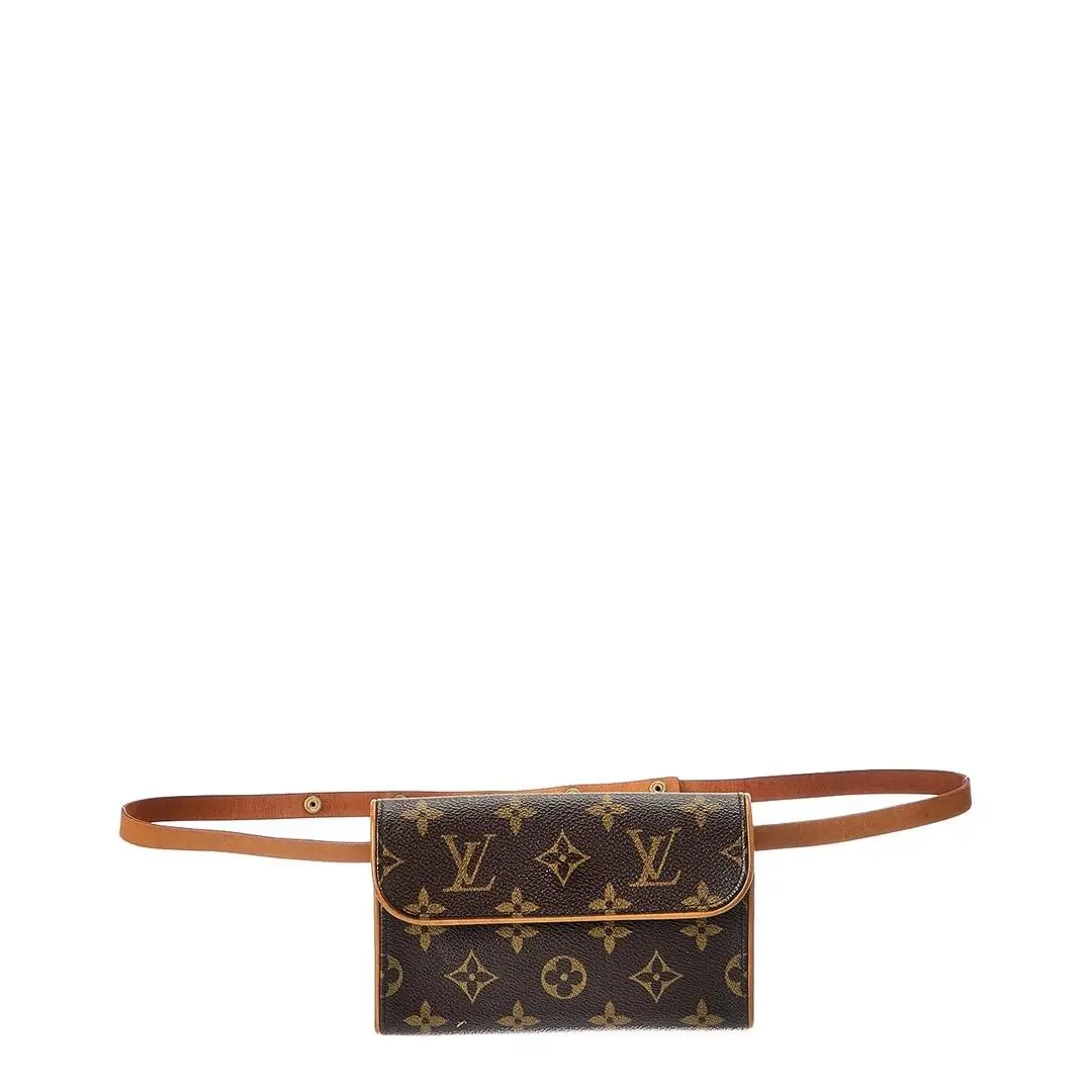 Louis Vuitton Brown Monogram Coated Canvas Pochette Florentine