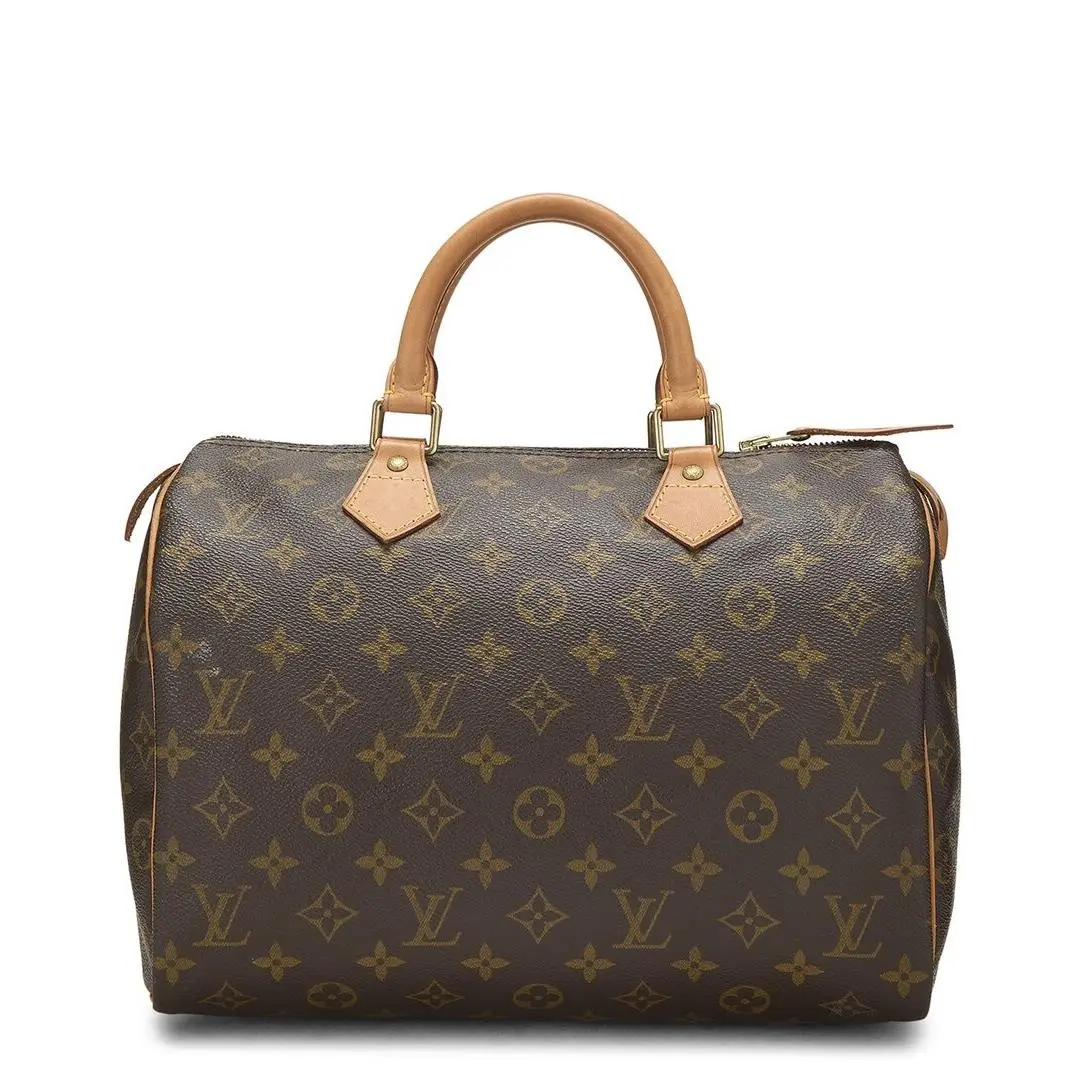 Louis Vuitton Brown Monogram Coated Canvas Speedy 30 Pre-loved