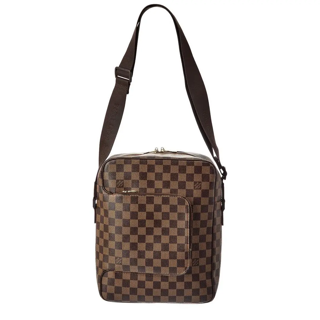 Louis Vuitton Brown Damier Ebene Coated Canvas Olav Mm Pre-loved