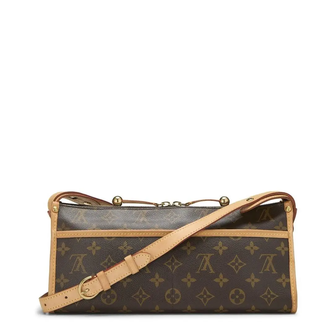 Louis Vuitton Brown Monogram Coated Canvas Popincourt Long