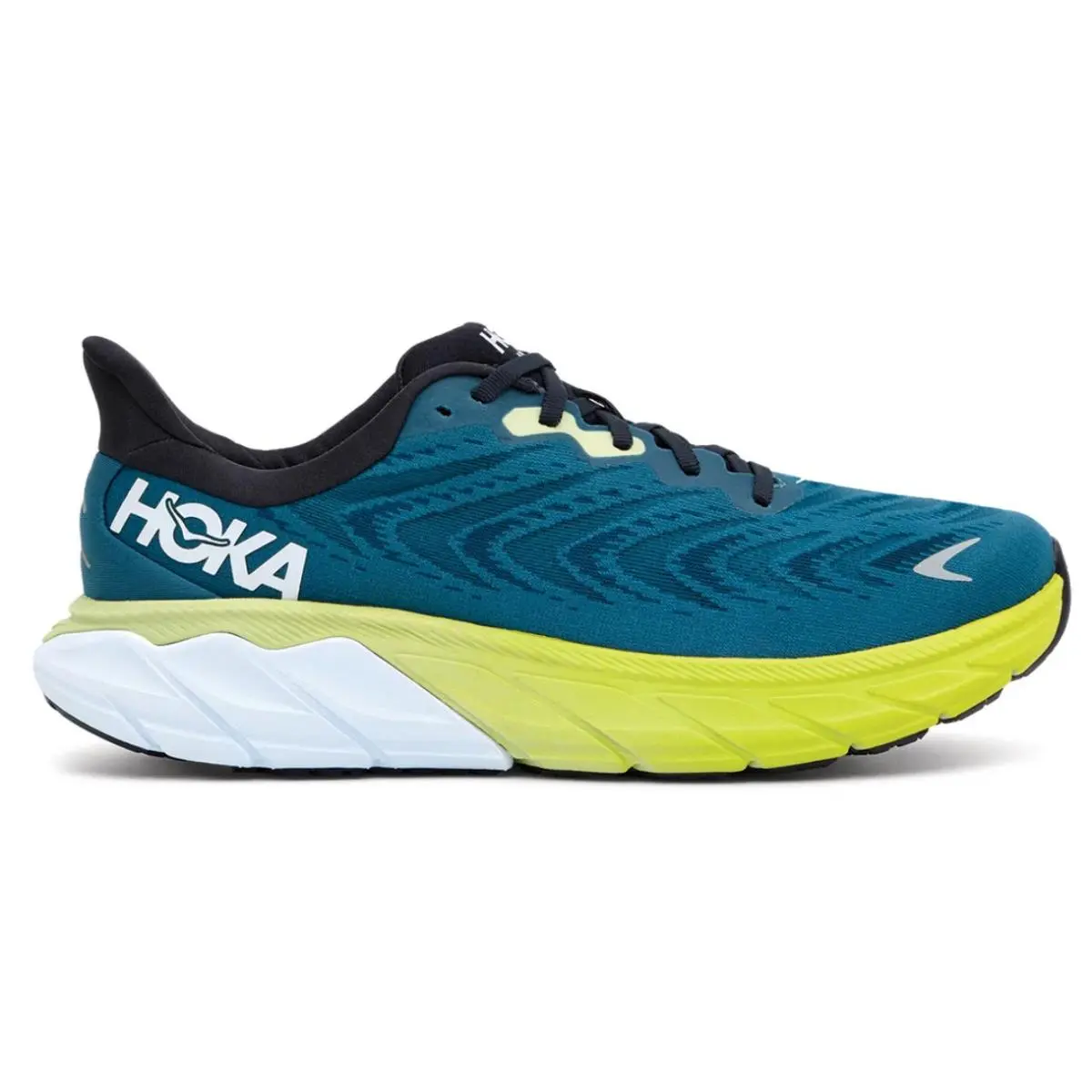 Hoka Men`s Arahi 6 Everyday Running 8.5 US Wide Blue Graphite /blue Coral