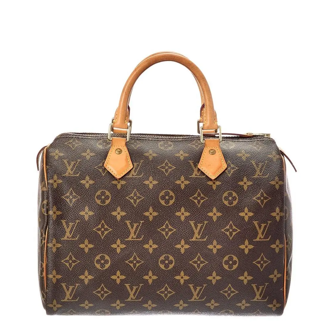Louis Vuitton Brown Monogram Canvas Speedy 30 Pre-loved Women`s