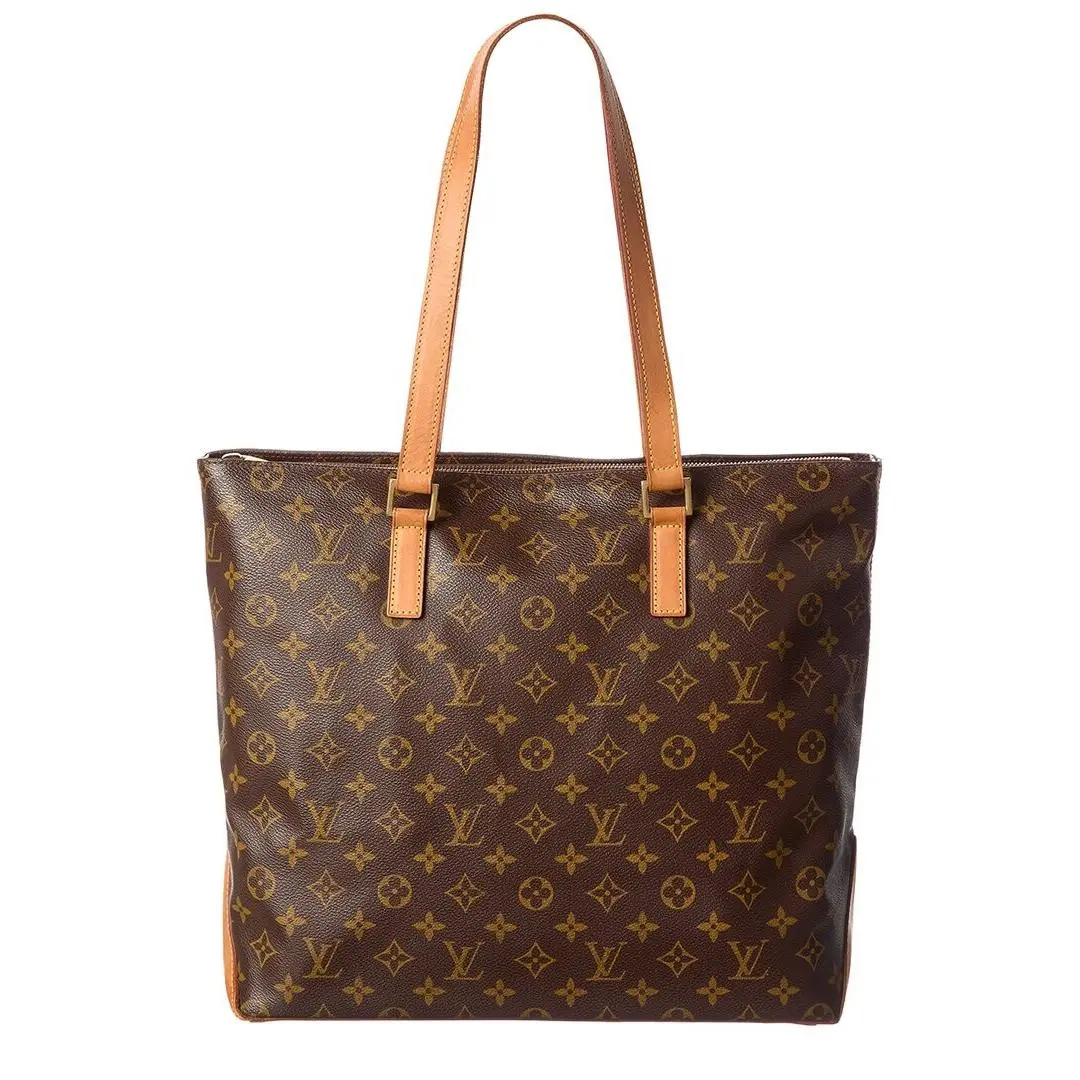Louis Vuitton Brown Monogram Canvas Cabas Mezzo Pre-loved Women`s