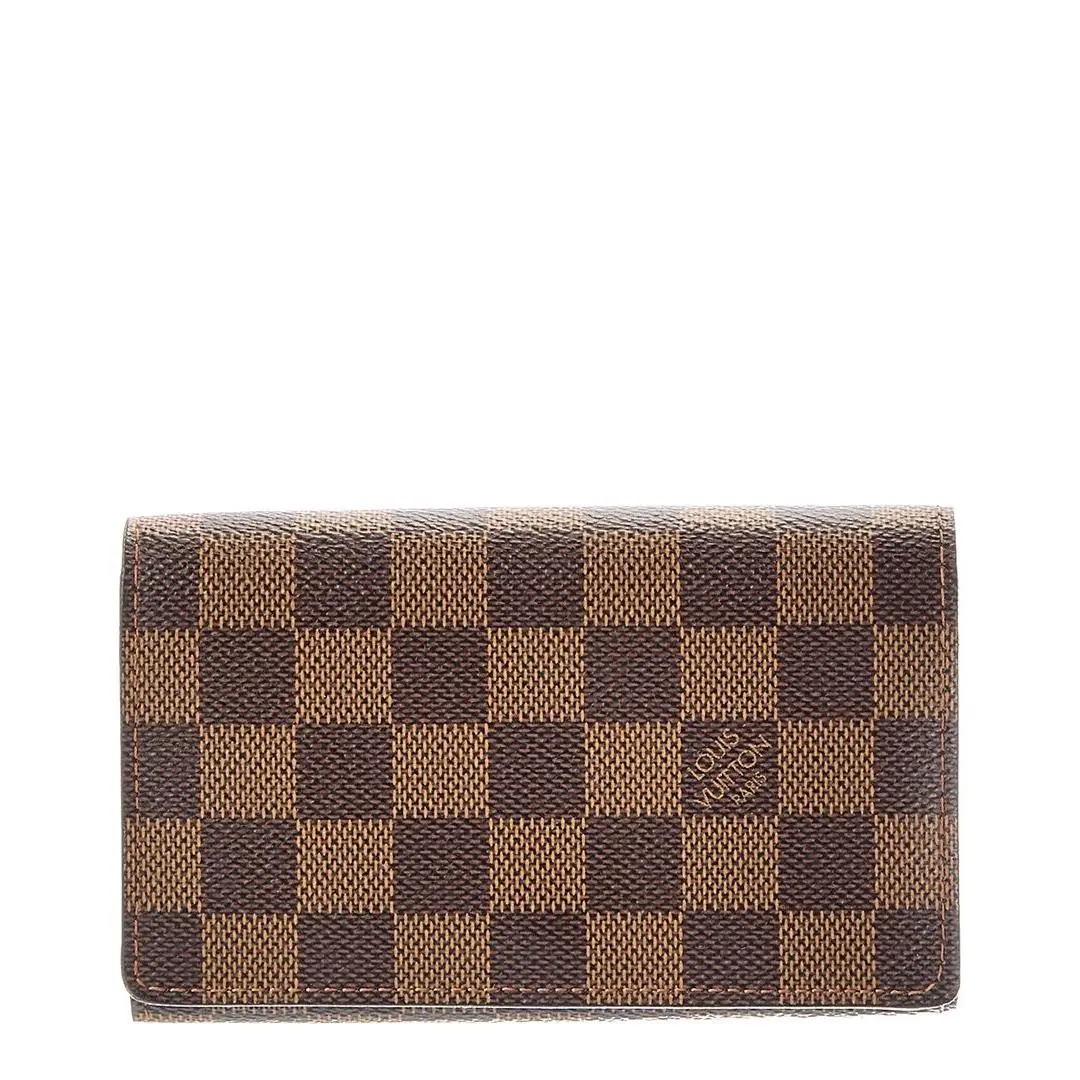 Louis Vuitton Damier Ebene Wallet Pre-loved Women`s