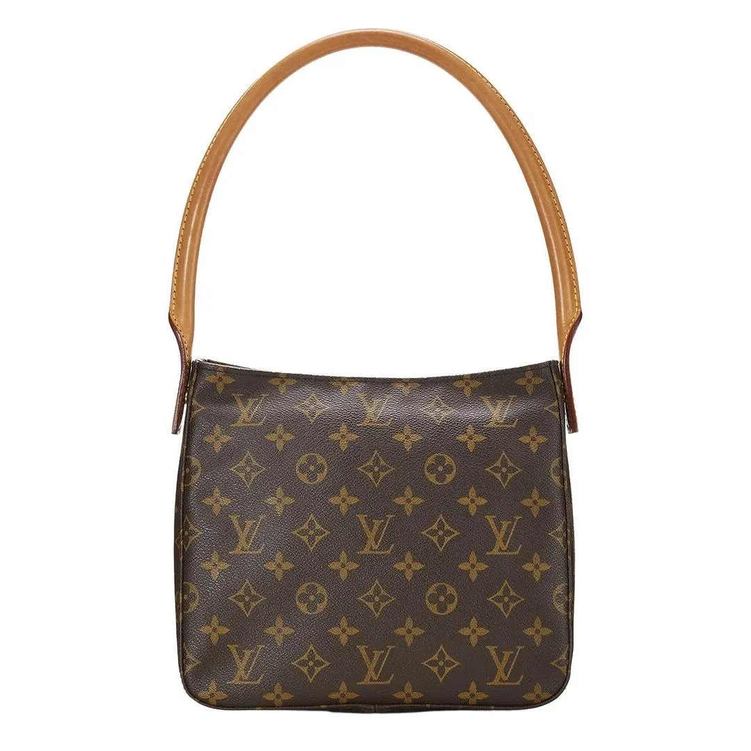 Louis Vuitton Brown Monogram Coated Canvas Looping Mm Pre-loved