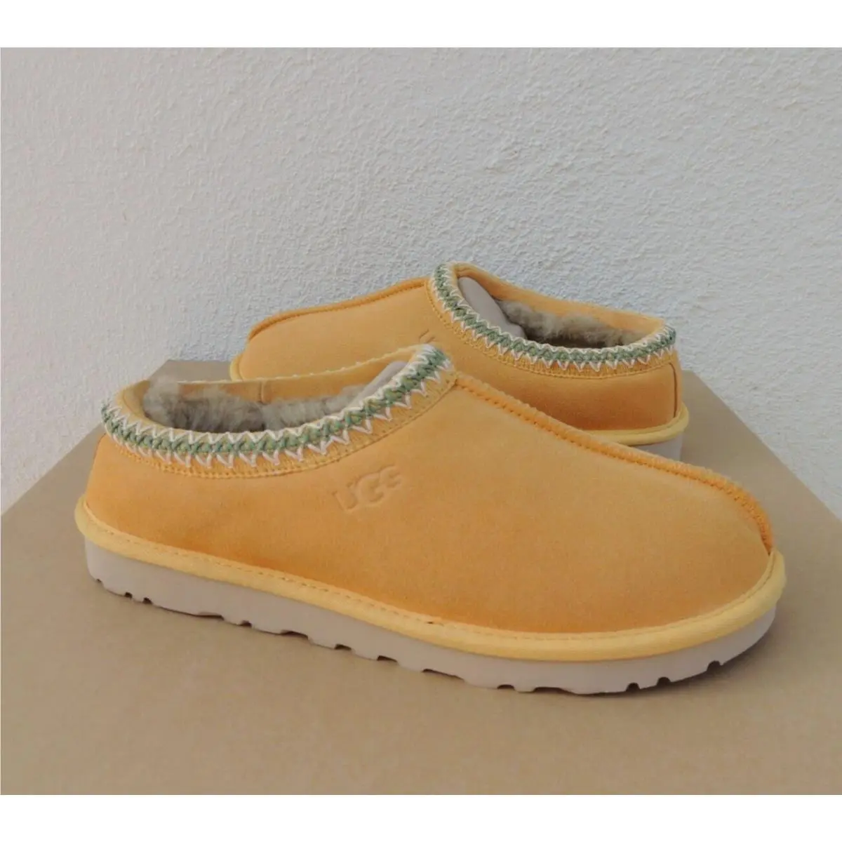 Ugg Amber Tasman Suede/ Sheepwool Slippers Comfort Shoes Men US 10/ Eur 43