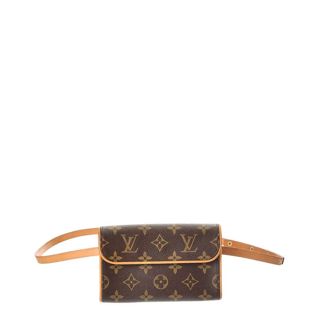 Louis Vuitton Brown Monogram Canvas Pochette Florentine Size M Belt