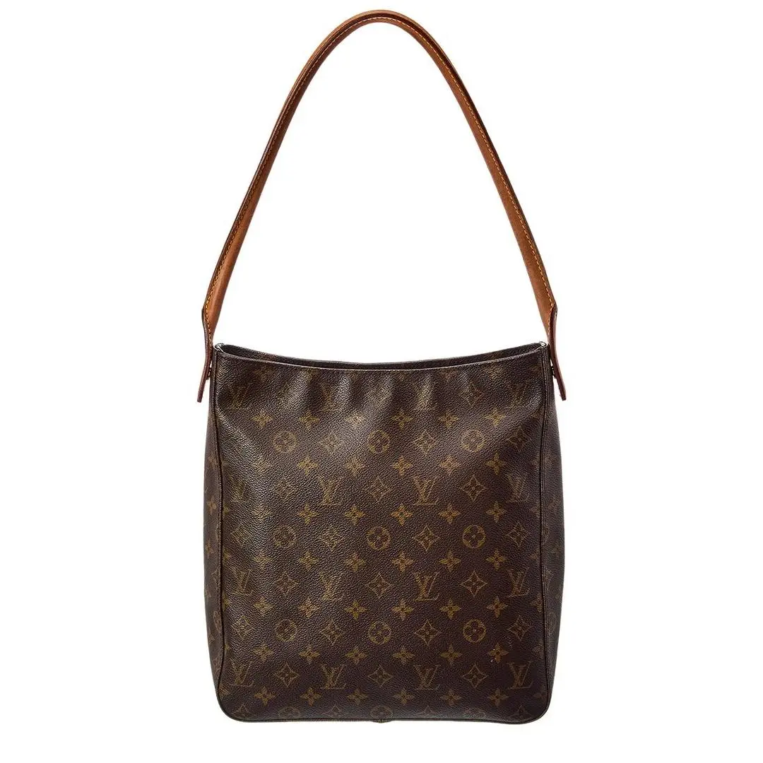 Louis Vuitton Brown Monogram Canvas Looping Gm Pre-loved Women`s