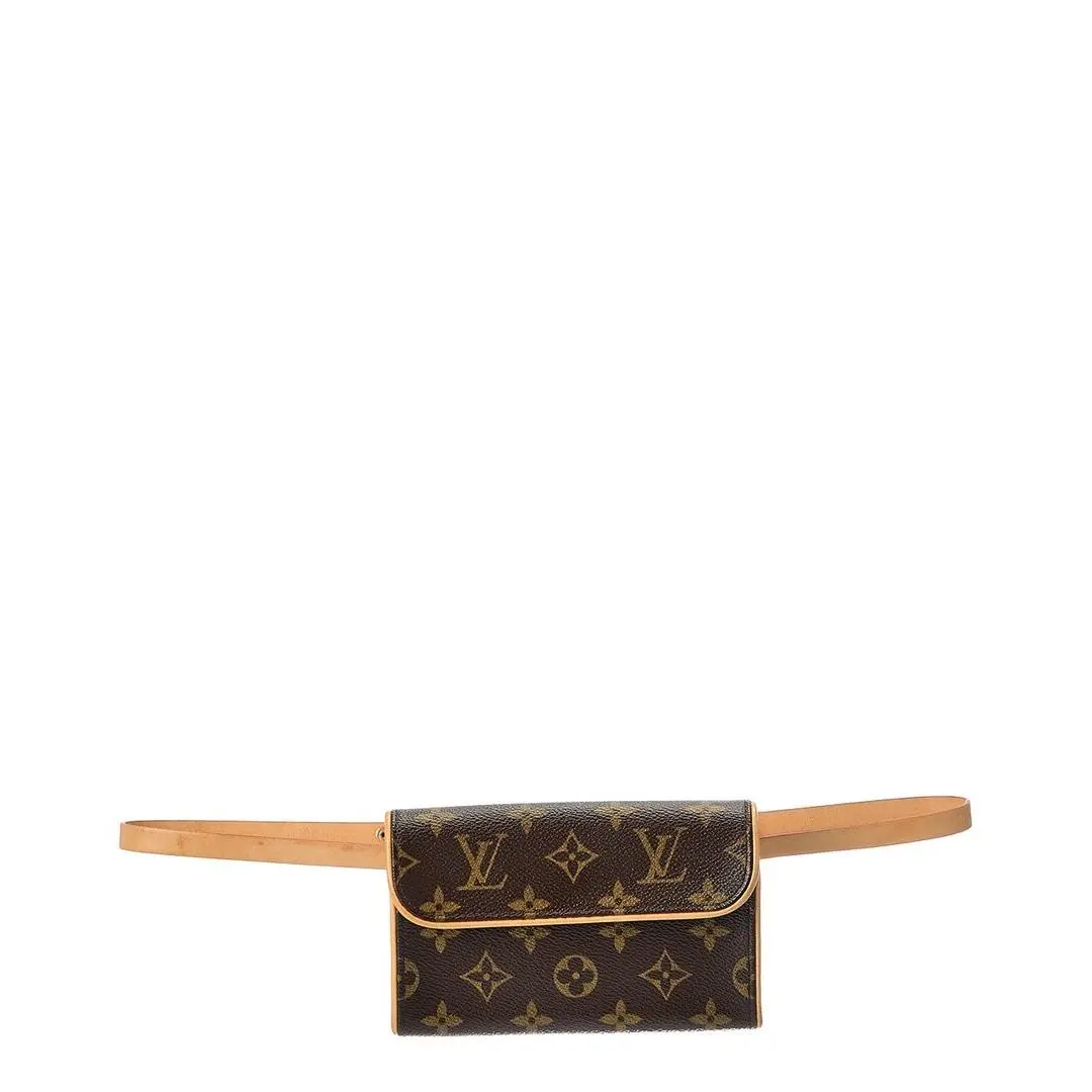 Louis Vuitton Brown Monogram Coated Canvas Pochette Florentine Xs