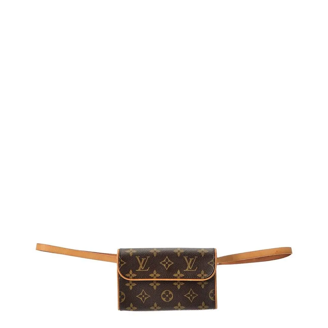 Louis Vuitton Brown Monogram Coated Canvas Pochette Florentine