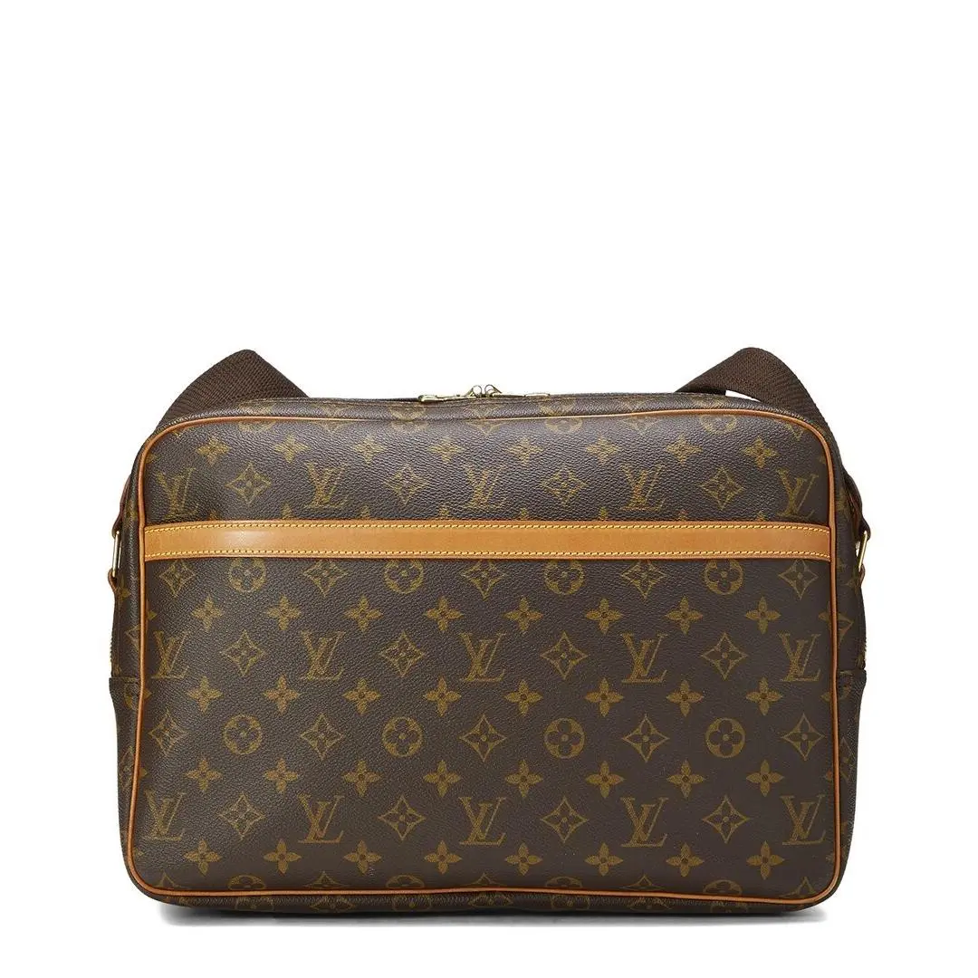 Louis Vuitton Brown Monogram Coated Canvas Reporter Gm Pre-loved