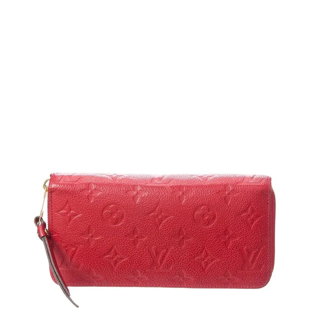 Louis Vuitton Cerise Empreinte Calf Leather Zippy Wallet Nm