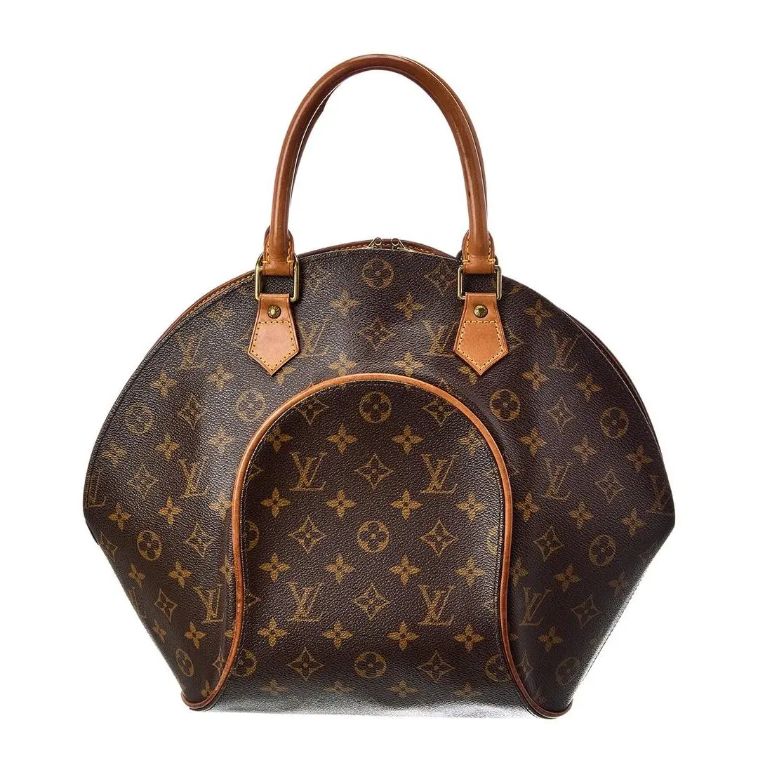Louis Vuitton Brown Monogram Canvas Ellipse Mm Pre-loved Women`s