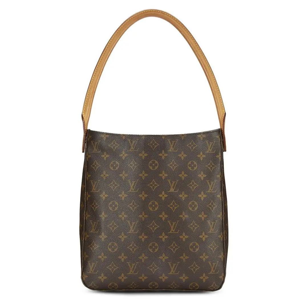Louis Vuitton Brown Monogram Coated Canvas Looping Gm Pre-loved