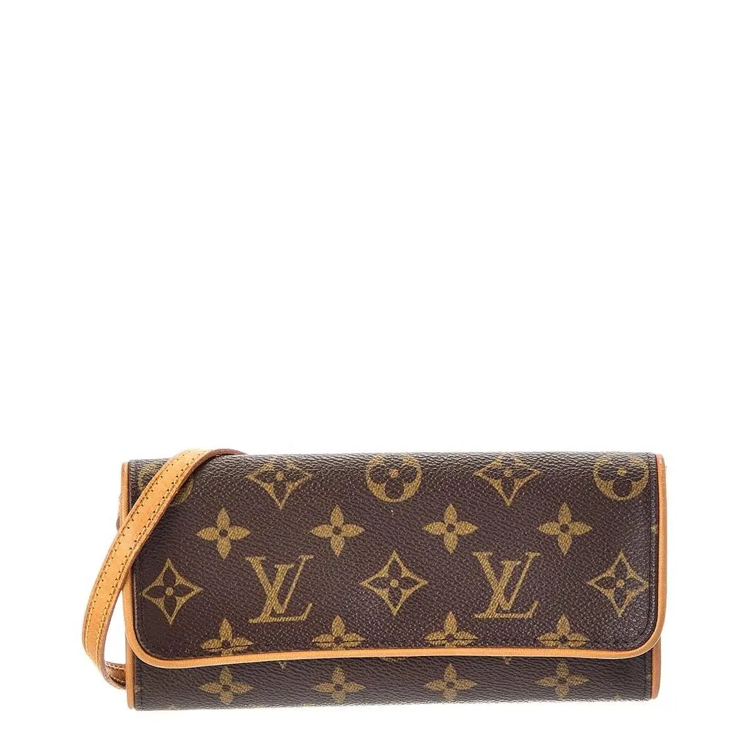 Louis Vuitton Brown Monogram Canvas Pochette Twin Pm Pre-loved