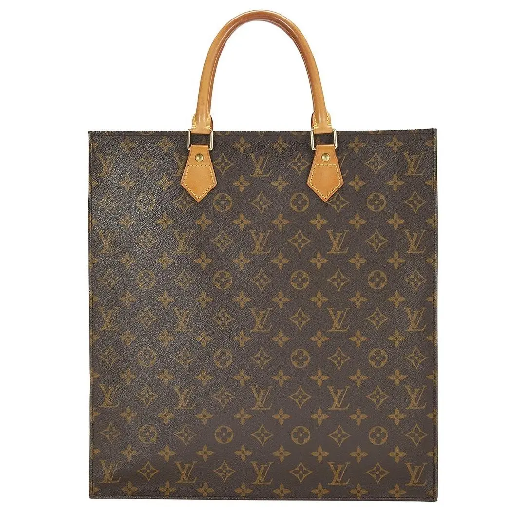 Louis Vuitton Brown Monogram Coated Canvas Sacplat Pre-loved Women`s