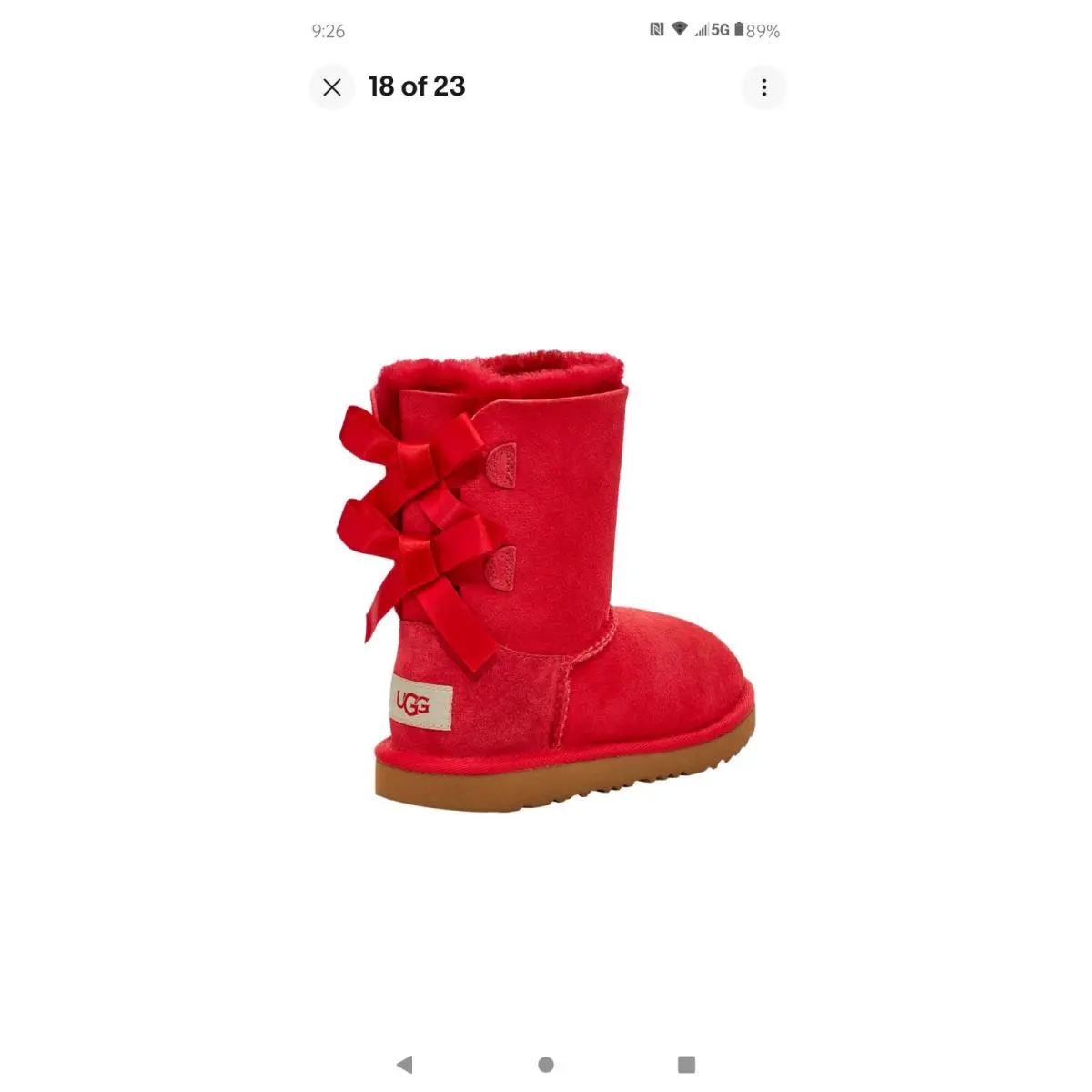 UGG shoes - UGG Australia Bailey Bow II - Red Ribbon 0