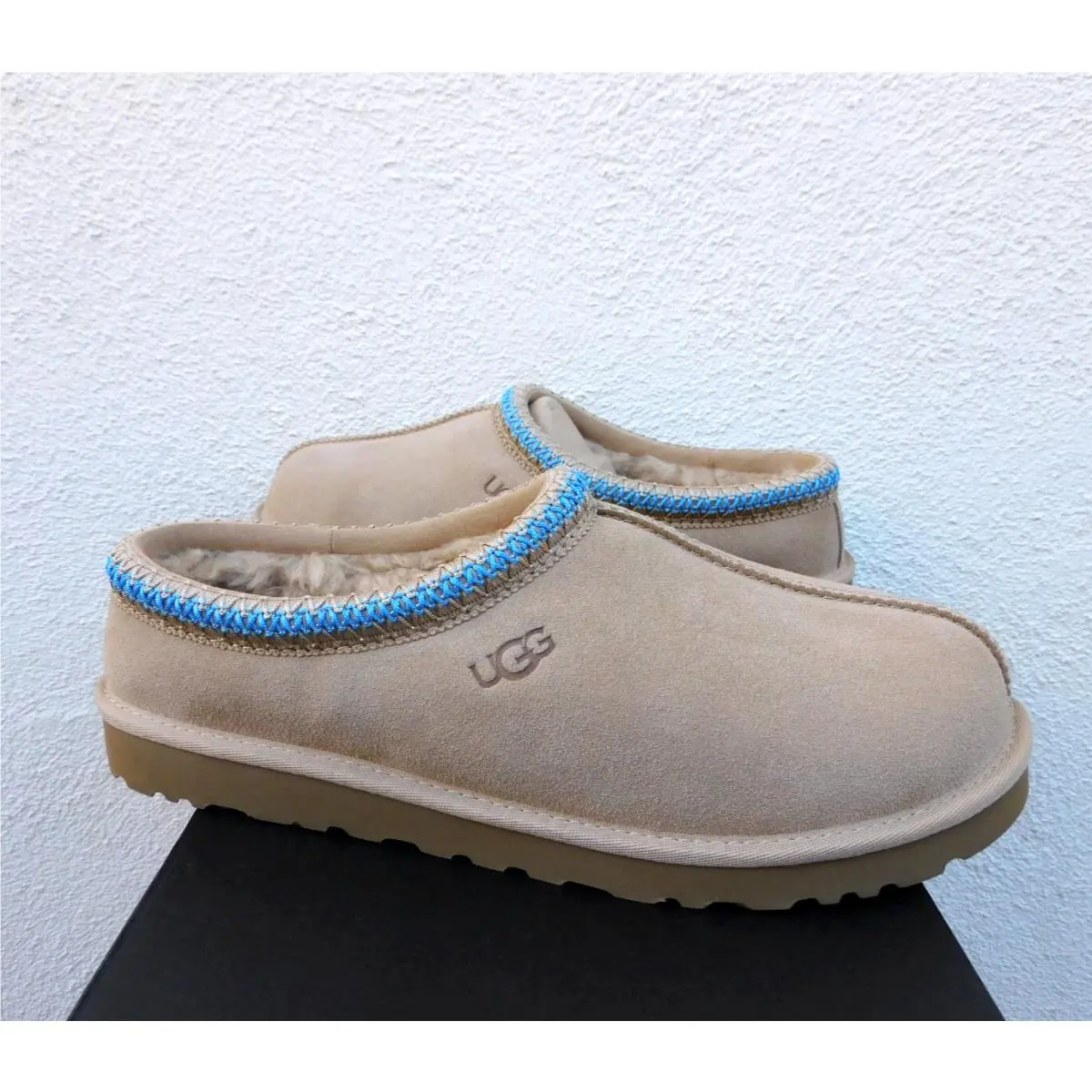 Ugg Sand Santorini Tasman Suede/ Wool Slippers/ Shoes Men US 11/ Eur 44