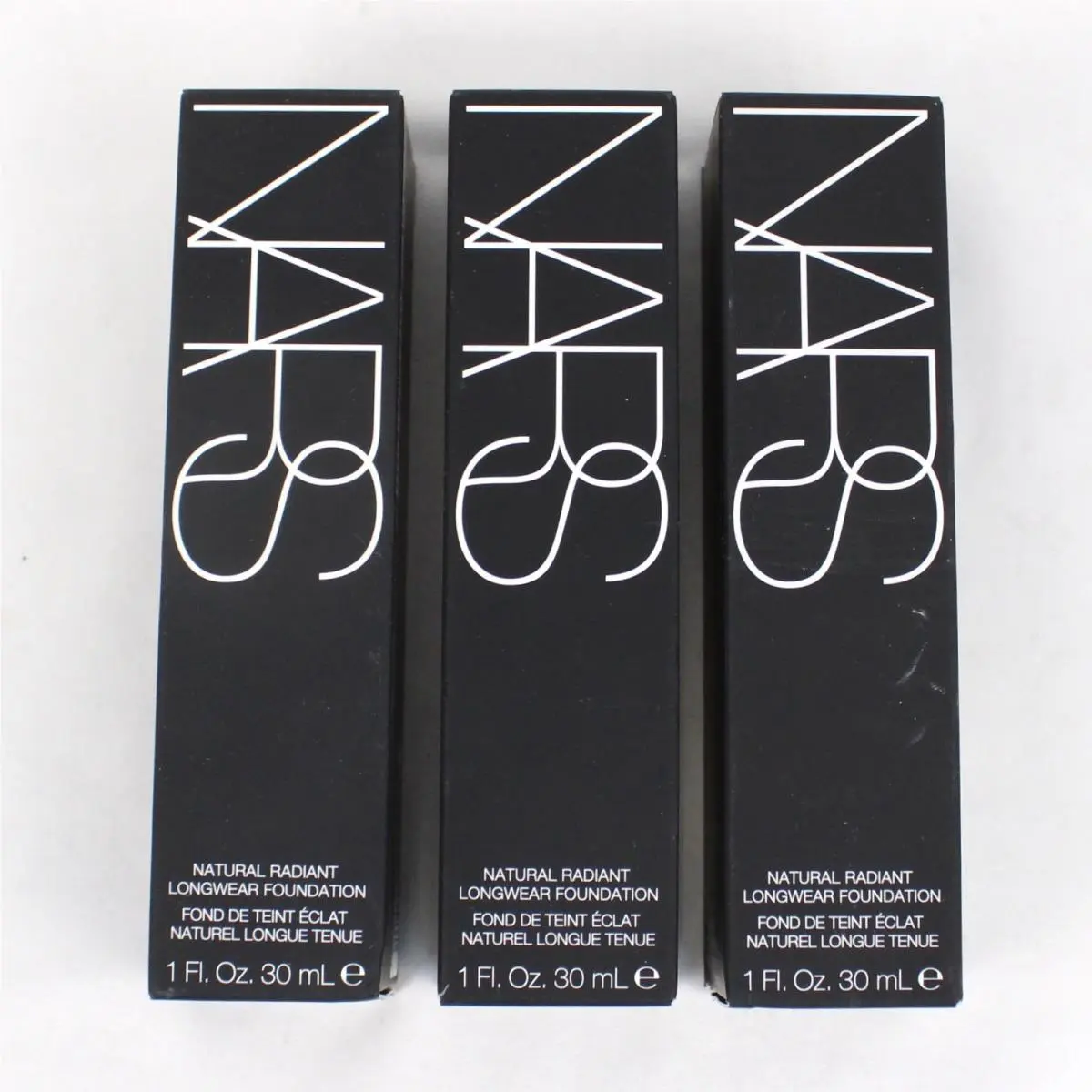 Nars Natural Radiant Longwear Foundations In MD1 D1 - - Full Size Lot of 3