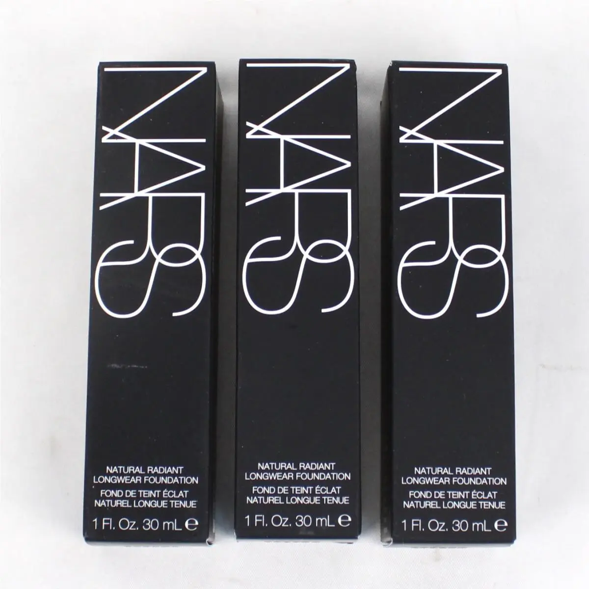 Nars Natural Radiant Longwear Foundation in L2.5 Vienna L5 Fiji Lot of 3