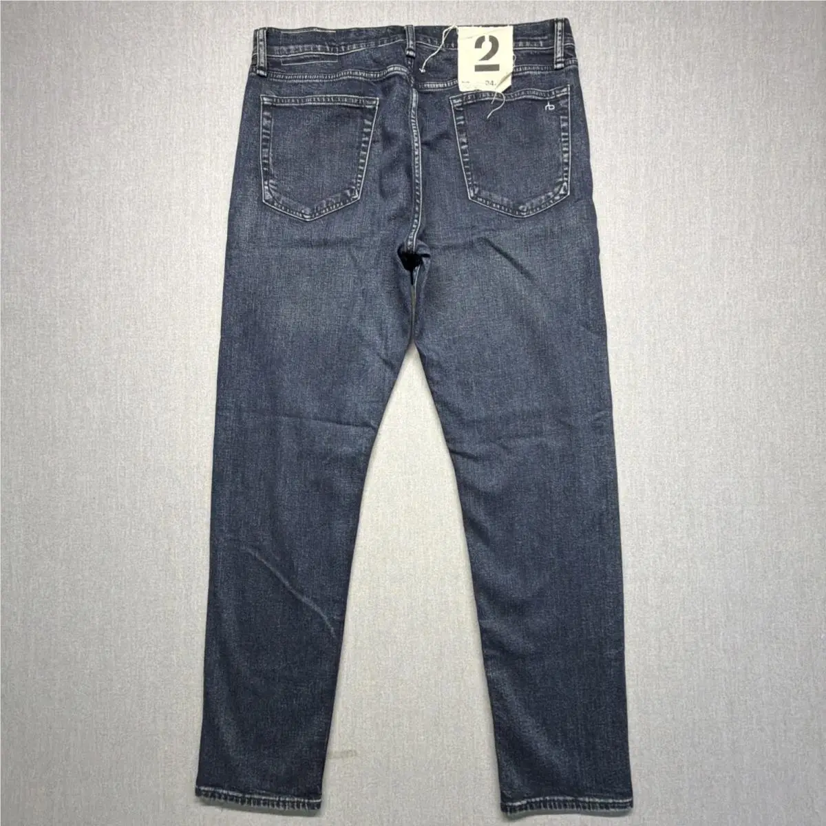 Rag Bone Men`s Stretch Denim Fit 2 Slim Jeans In Campbell Size 34X32