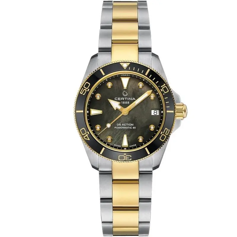 Certina DS Action Auto 34.5mm Black Mop Dial Women`s Watch C0320072212600